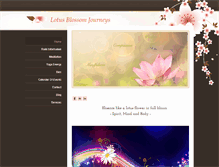 Tablet Screenshot of lotusblossomjourneys.com